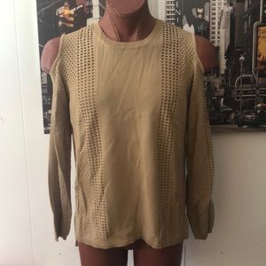NWT Shoulderless longsleeve shirt